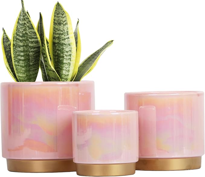 Gepege Ceramic Plant Pots for Indoor Plants, Planters by Gepege