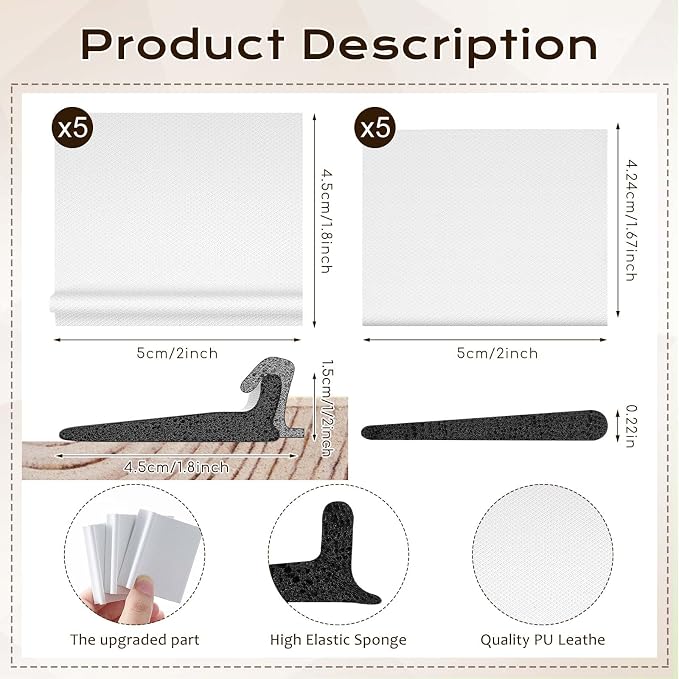 Pangda 25 Pcs Door Corner Seals, Self Adhesive, Frame Corner Seals, Peel and - Image 2