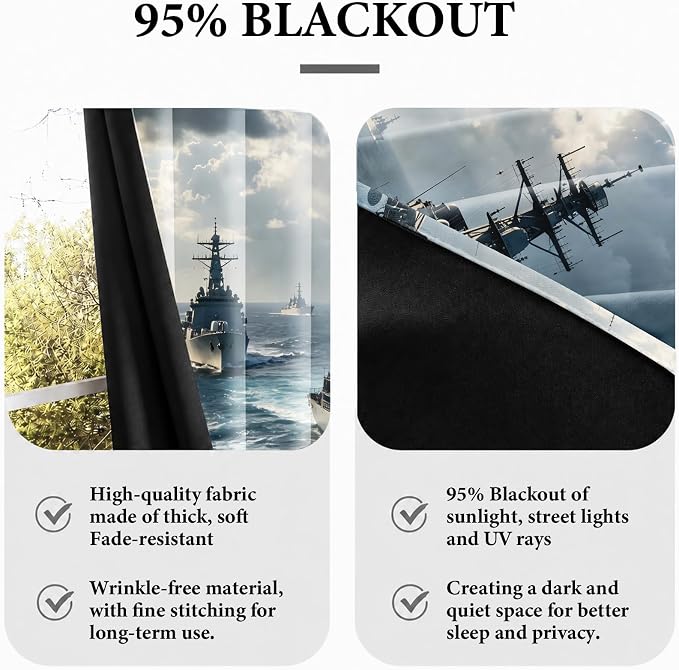 Naval Warships Blackout Curtains - Image 6