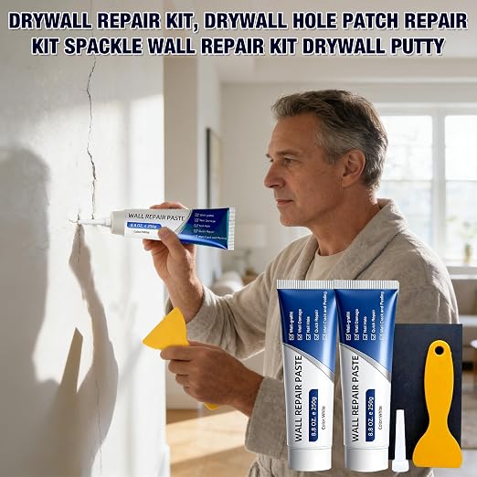 2Pcs Drywall Repair Kit, Quick Drying Wall Mending Agent, Wall Repair Paste Tube - Image 2