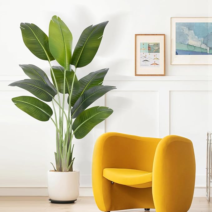 Artificial Bird of Paradise Plant 5Ft Tall Fake Tropical Palm Tree Large Fake - Image 2