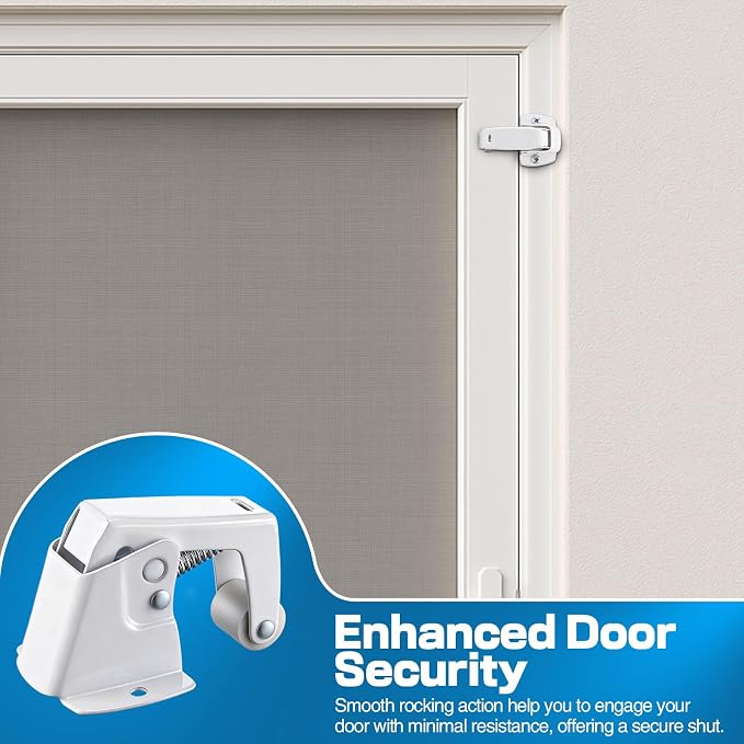 Dreyoo 2 Pack Screen and Storm Door Catch, 1-3/4 x 1-5/8 in, Zinc Plated - Image 6