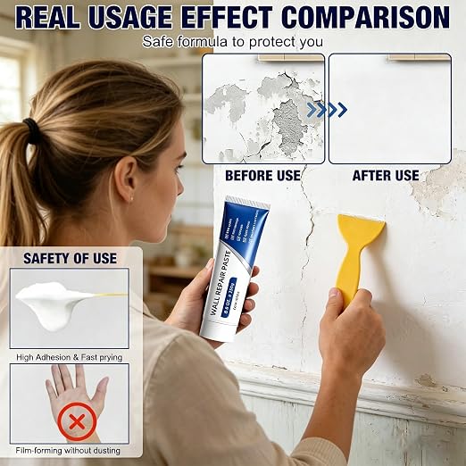 Wall Repair Paste Tube, Drywall Patch Repair Kit, Plaster & Hole Repair | Wall - Image 4