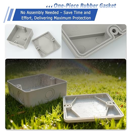 Junction Box, External Size 4.2 x 4.2 x 2.3inch - Image 3