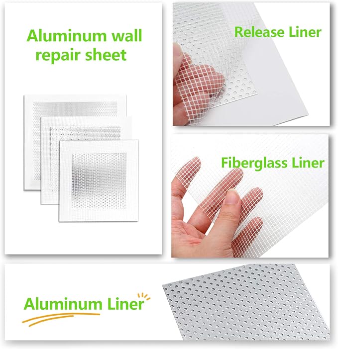 12pcs 4/6/8 Inch Drywall Repair Patch | Patch Mesh, Screen Patch Repair - Image 3