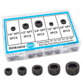 26PCS Black Pipe Plug Fitting Assortment Kit, Carbon Steel 5 Sizes 1/8" 1/4" by Hmknana