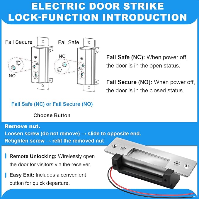 Upgraded Electric Strike Door Lock Kit - Image 2