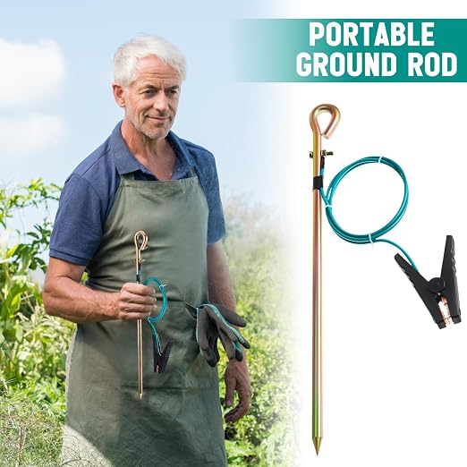 Tellegloww 2 Pcs Portable Ground Rod Grounding Rod - Image 6