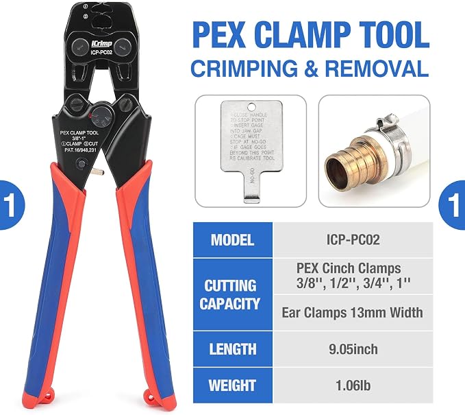 iCrimp PC-PC02KIT PEX Clamp Crimping Tool Kit - Image 2