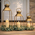 Decorative Metal Lanterns Indoor Outdoor, Candle Holder by ZLFart