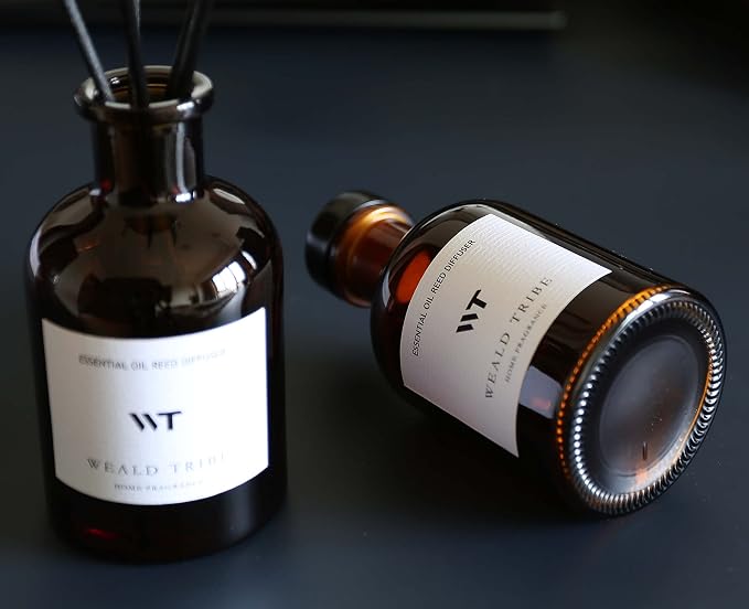 Reed Diffuser Set for Bathroom Air Fresheners, Oil Diffuser Sticks | White - Image 3