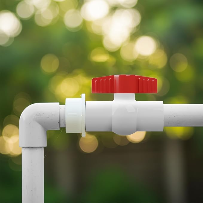 1/2 Inch PVC Ball Valve Fits 0.84" OD PVC Pipe, PVC Shut Off Valve | Heavy Duty - Image 9