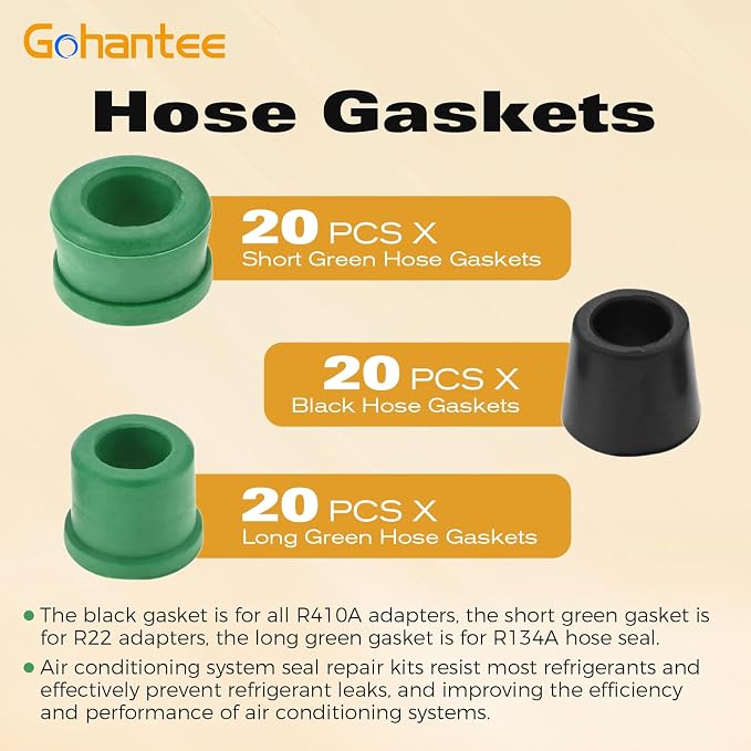 101Pcs HVAC Hose Gasket Air Conditioning O Ring Repair Tool Kit | A/C System - Image 3