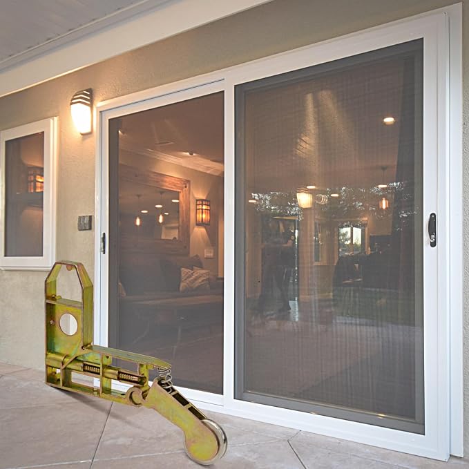 2 Pack Sliding Screen Door Corner and Roller Assembly | 1" Concave Stainless - Image 7