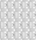 50pcs Stainless Steel Wall Panel Clips by Unknown