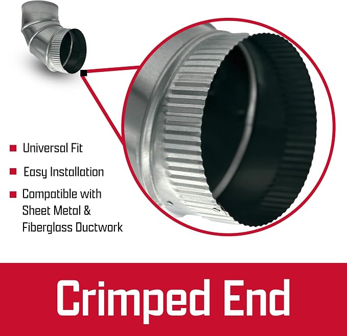 6" Adjustable Duct Elbow 90 Degree HVAC - Image 4