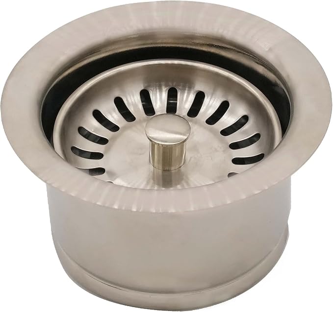 Westbrass D2082S-07 3-1/2" Extra-Deep Collar Kitchen Sink Waste Disposal Flange by Westbrass