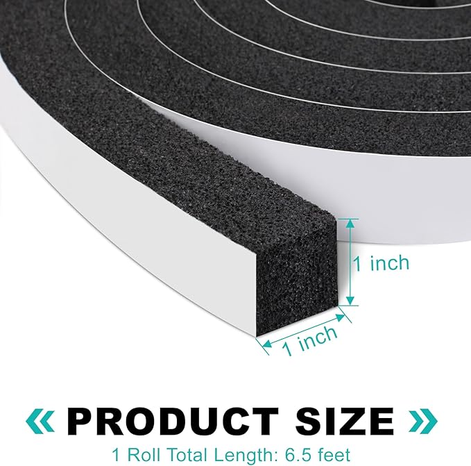 Ninsula Air Conditioner Foam Tape, 1 Inch x 6.5 FT AC Foam Insulation Tape - Image 2