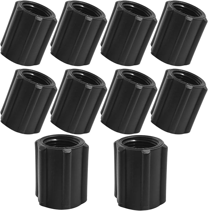 10 Pack 1/2 Inch Double Female Thread Joint PVC Coupling | Threaded NPT Coupling by Unknown