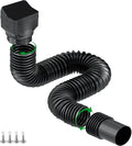 1 Pack Black Rain Gutter Downspout Extensions, Gutter Extender by Binazon