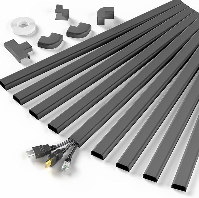 Delamu Cord Hider, 142in Cable Hider, Cord Covers by DELAMU