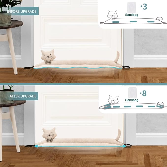 Under Door Draft Stopper Decorative Wind Stopper 42 inch - Image 3