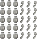 Conduit Connectors, 3/4 Inch Liquid Tight Connector NPT Non-Metallic by HDHAODA