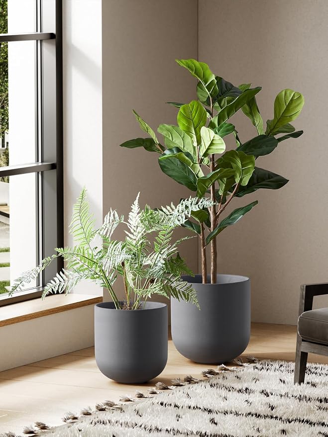 LE TAUCI 10 Inch Plant Pot, Ceramic Pots - Image 2