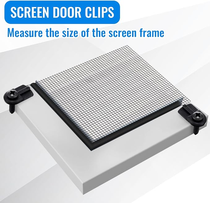 Blulu 48 Pack 13/16 x 1/2 Inches Flush Nylon Window Screen Clip - Image 5