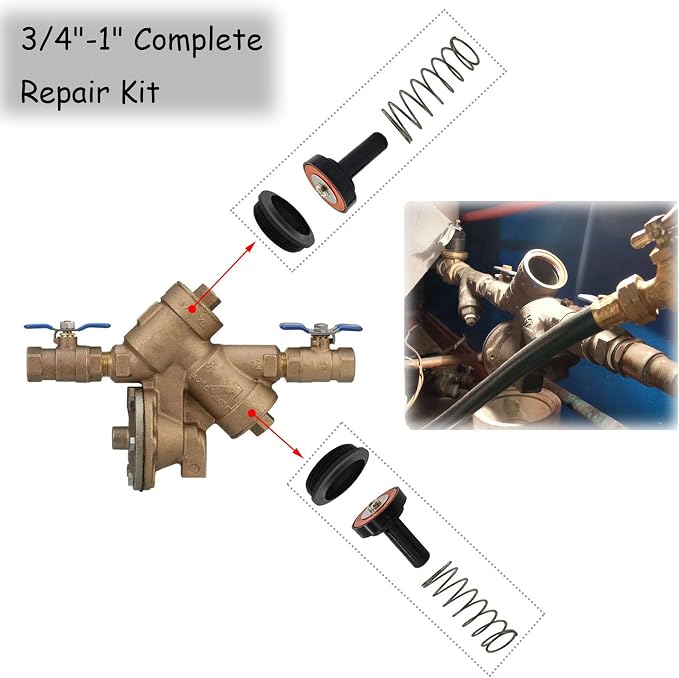 3/4"-1" Complete Backflow Rubber Repair Kit - Image 3