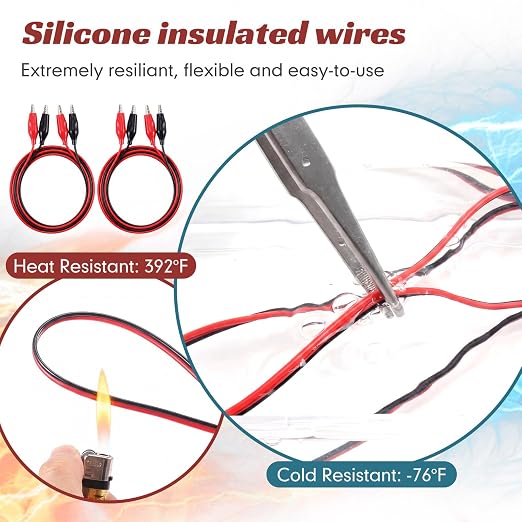EBOOT 40 Pcs Alligator Clips Electrical - Image 2
