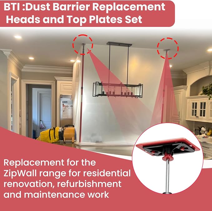 2 Dust Proof Barrier Replacement Heads & Top Plates - Image 3