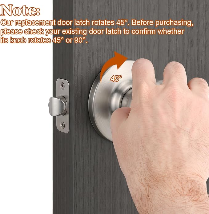 Adjustable Door Latch, 2-3/8'' or 2-3/4'' Adjustable Passage Door Latch - Image 4