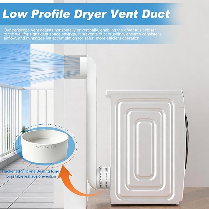 29–45" Adjustable Periscope Dryer Vent, - Image 5