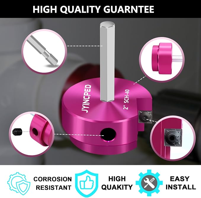 8Pcs PVC Pipe Reamer Kit, PVC Fitting Saver - Image 5