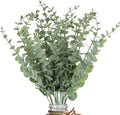 20pcs Eucalyptus Stems Artificial Eucalyptus Leaves Stems Artificial Fake by LYRWI