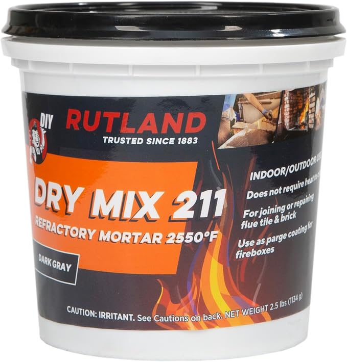 Rutland Dry Mix 211 Refractory Mortar 2.5 Pound - Image 6