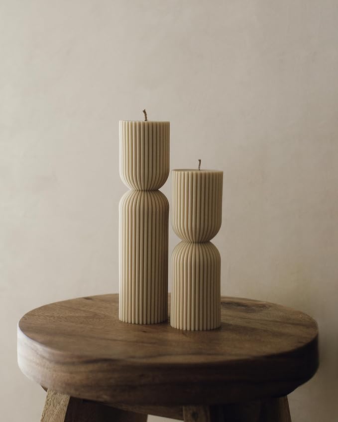 LAWA Hourglass Pillar Candle - Image 3