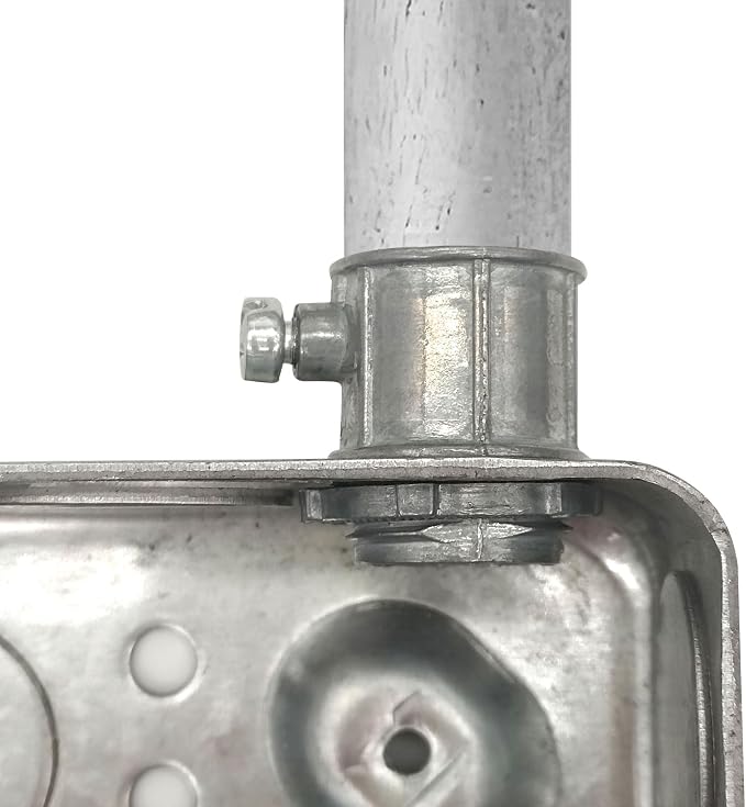 25 Pieces 1/2" EMT Connectors, Set Screw Type Zinc Die-Cast Conduit Fitting - Image 6
