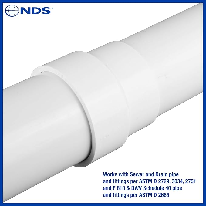 NDS 3P16 PVC Adapter, for DWV/SCH40 Hub X S&D Hub Solvent-Weld Connections - Image 7