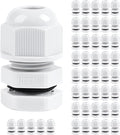 XHF 45 Pcs 1/4 Inch IP68 Strain Relief Nylon Cord Grip NPT Cable Glands by XHF