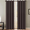 H.VERSAILTEX Brown Blackout Curtains 2 Panels Room Darkening Curtains Window by HVERSAILTEX