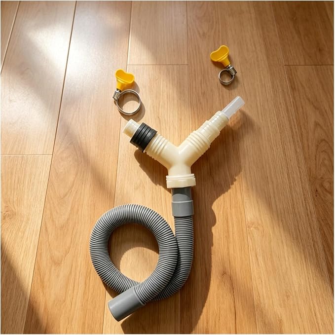 Washing Machine Dryer Drain Tee Adapter，Extended Drainage Hose Pipe Fitting - Image 5