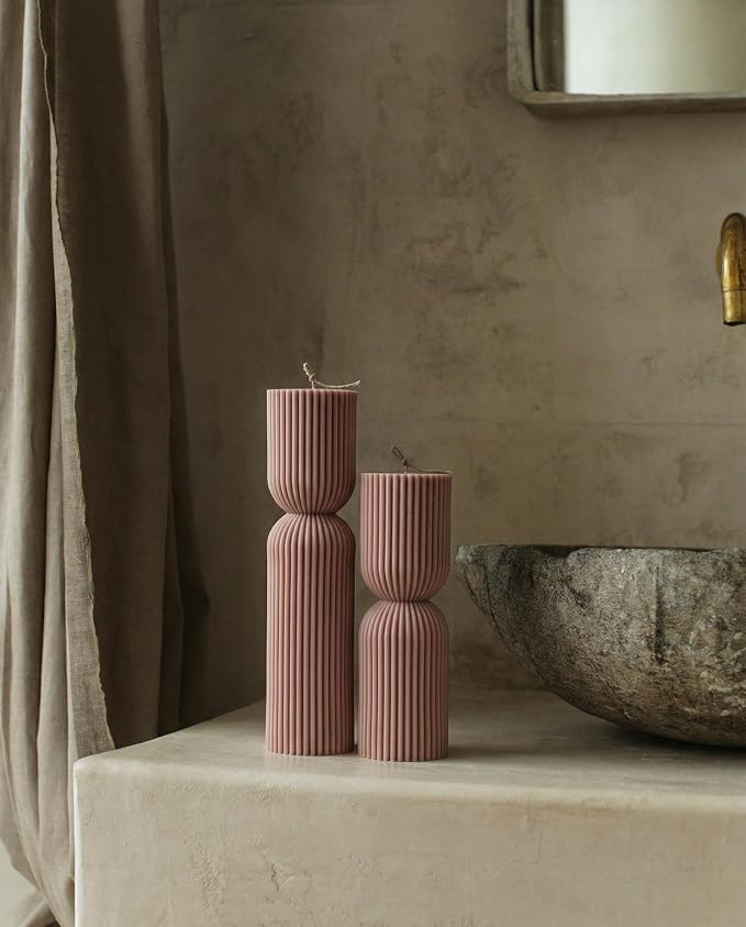 LAWA Hourglass Pillar Candle - Image 3