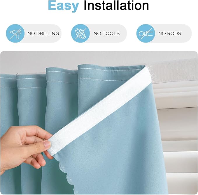 Self Adhesive Curtains, No Drilling Rodless Design - Image 7