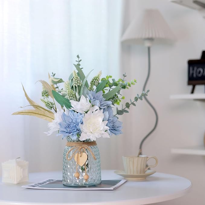 14.5" Artificial Dahlia Flowers - Image 3