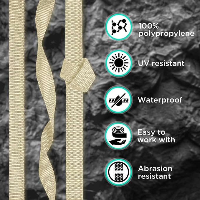 Webbing Strap, 3/4" to 2", 10-50 Yds, EDC gear, backpack repair and pet dog - Image 3