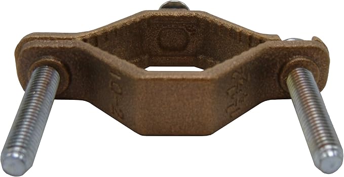 1-1/4" to 2" Bronze Water Pipe Ground Clamp - Image 2