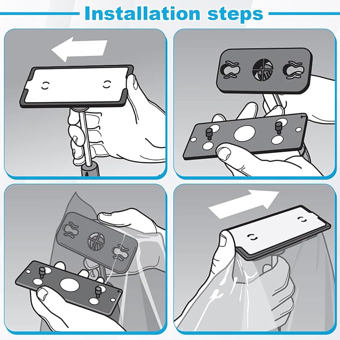 Dust Barrier Replacement Head and Non-Skid Plate Set Fit - Image 4