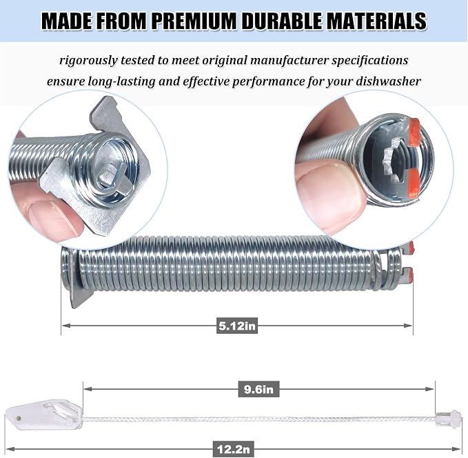 UPGRADED 00754866 Dishwasher Door Spring & Cable Kit - Image 3